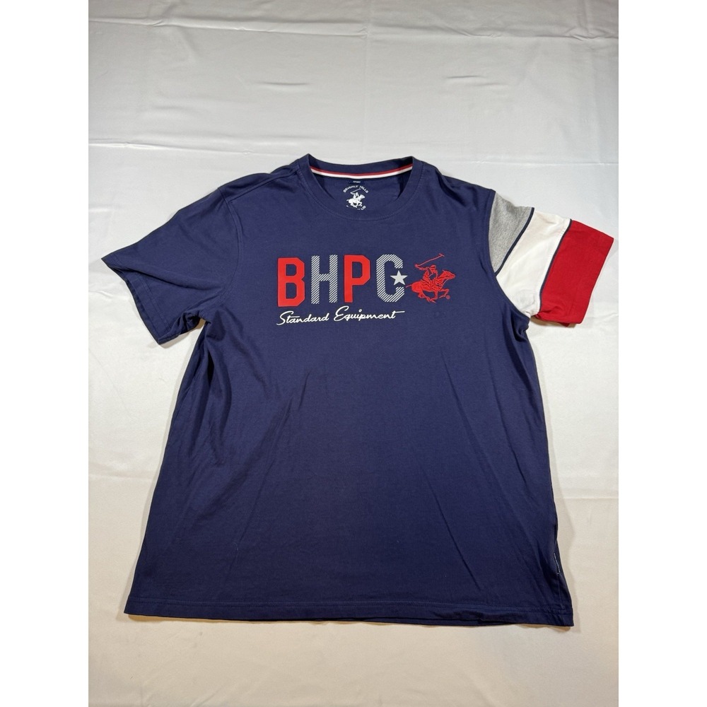 Beverly Hills Polo Club Men's T Shirt Size Large Blue